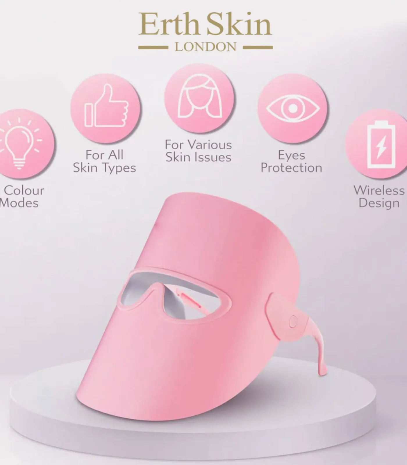 Erth Skin London LED-LICHT THERAPIE GLOW & RENEW MASKER