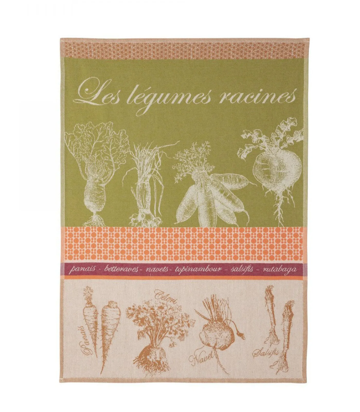 Coucke LEGUMES RACINES - Tafellinnen Theedoek