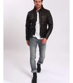 Outlet Leren Jas BERNEZ Heren Jassen