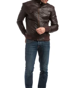 Heren Chyston Leren Jas SIMON