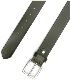 Heren Suitable Leren Riem Groen Washed