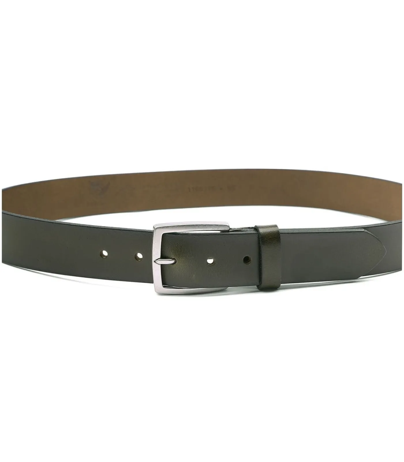 Heren Suitable Leren Riem Groen Washed