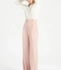 DAMES Studio Cashmere8 LILLY 4 Uitgestikt vest met ronde hals - 100% kasjmier