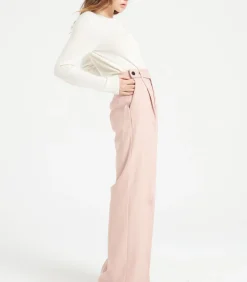 DAMES Studio Cashmere8 LILLY 4 Uitgestikt vest met ronde hals - 100% kasjmier