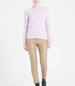 Discount LILLY 7 V-hals vest - 100% kasjmier DAMES Truien & Cardigans