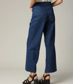 DAMES Deeluxe LILOO - Denimjeans met wijde pijpen en ritssluiting