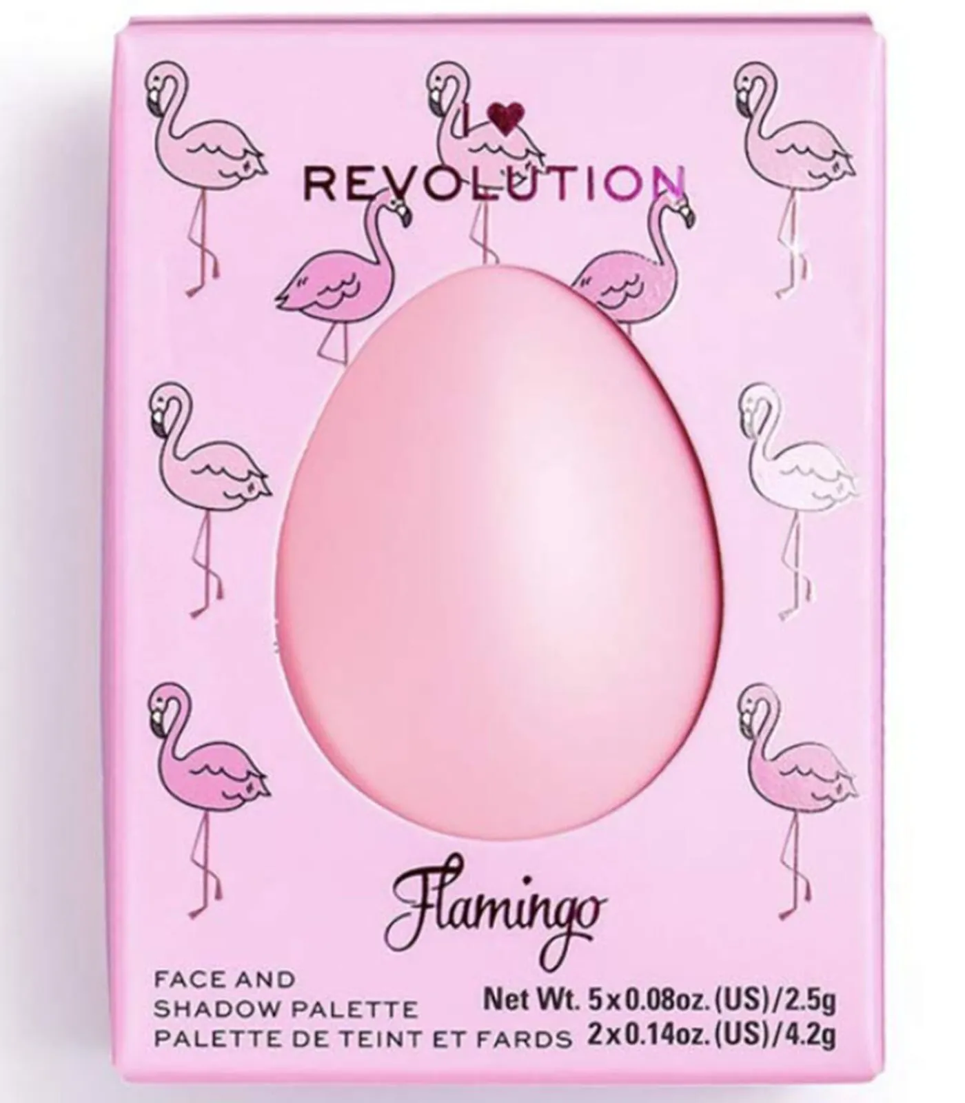 Hot Limited Edition Gezichts- en Oogschaduwpalette - Flamingo Oogmake Up