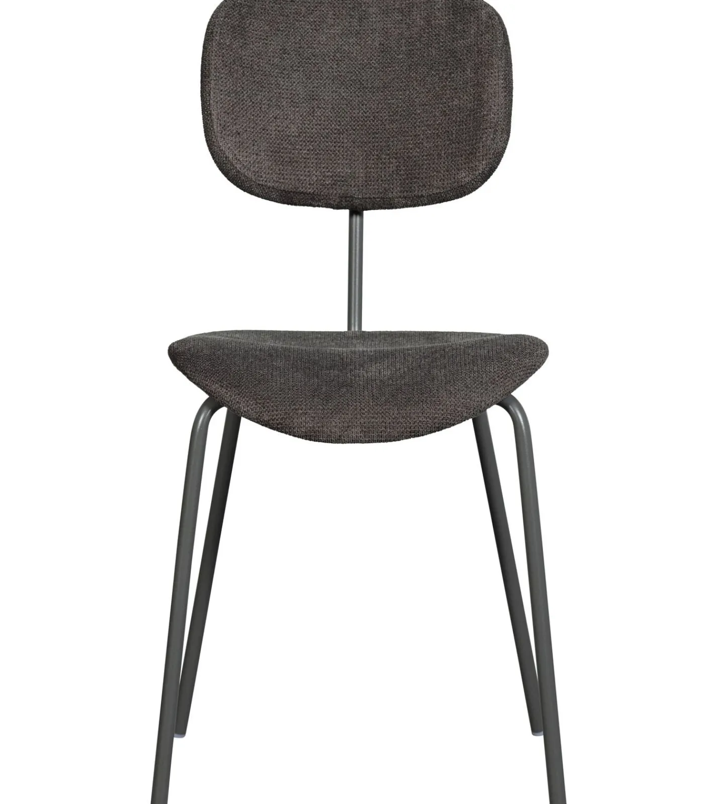 New Link Eetkamerstoelen - Polyester - Bruin/Grijs - Set van 6 Stoelen