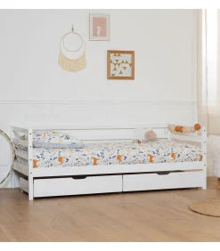 Online Lit banquette pour enfant 190x90cm avec tiroirs JULES Kinderen Kinderen Home