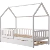 Hot Lit cabane gigogne pour enfant 190x90cm blanc MARCEAU Kinderen Kinderen Home