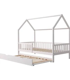 Hot Lit cabane gigogne pour enfant 190x90cm blanc MARCEAU Kinderen Kinderen Home