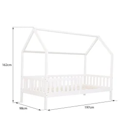 Hot Lit cabane gigogne pour enfant 190x90cm blanc MARCEAU Kinderen Kinderen Home