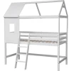 New Lit cabane mezzanine pour enfant 190x90cm blanc MARGOT Kinderen Kinderen Home