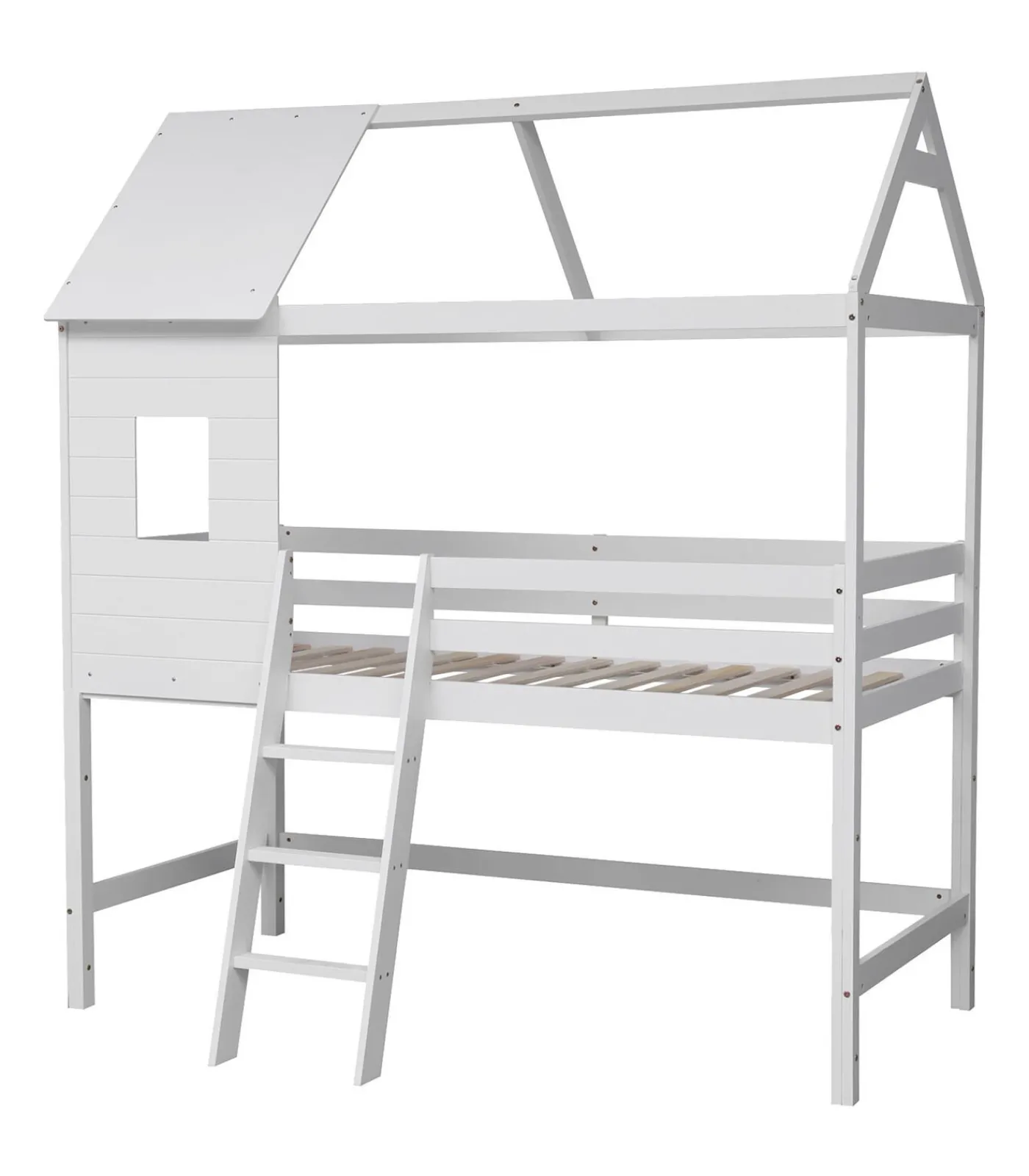 New Lit cabane mezzanine pour enfant 190x90cm blanc MARGOT Kinderen Kinderen Home