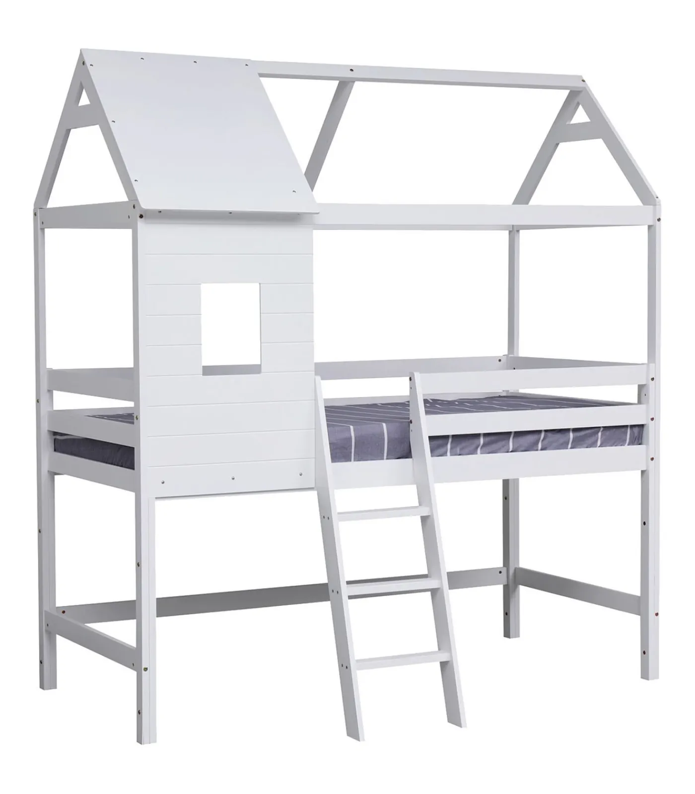 New Lit cabane mezzanine pour enfant 190x90cm blanc MARGOT Kinderen Kinderen Home
