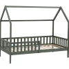 Kinderen HAPPY GARDEN Lit cabane pour enfant 190x90cm vert MARCEAU