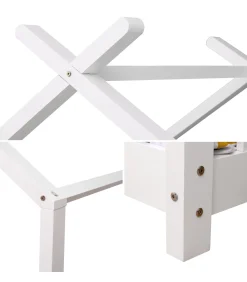 Kinderen HAPPY GARDEN Lit cabane pour enfant 190x90cm blanc GASPARD