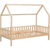 Kinderen HAPPY GARDEN Lit cabane pour enfant 190x90cm en bois MARCEAU