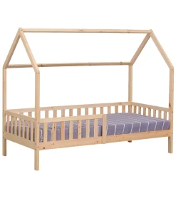 Kinderen HAPPY GARDEN Lit cabane pour enfant 190x90cm en bois MARCEAU