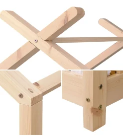 Kinderen HAPPY GARDEN Lit cabane pour enfant 190x90cm en bois GASPARD