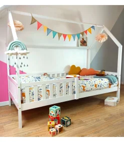 Outlet Lit cabane pour enfant 190x90cm blanc MARCEAU Kinderen Kinderen Home