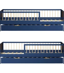 Best Lit gigogne pour enfant 190x90cm bleu foncé ADAM Kinderen Kinderen Home