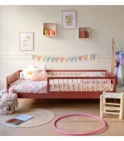 Kinderen HAPPY GARDEN Lit pour enfant 190x90cm terracotta ADAM