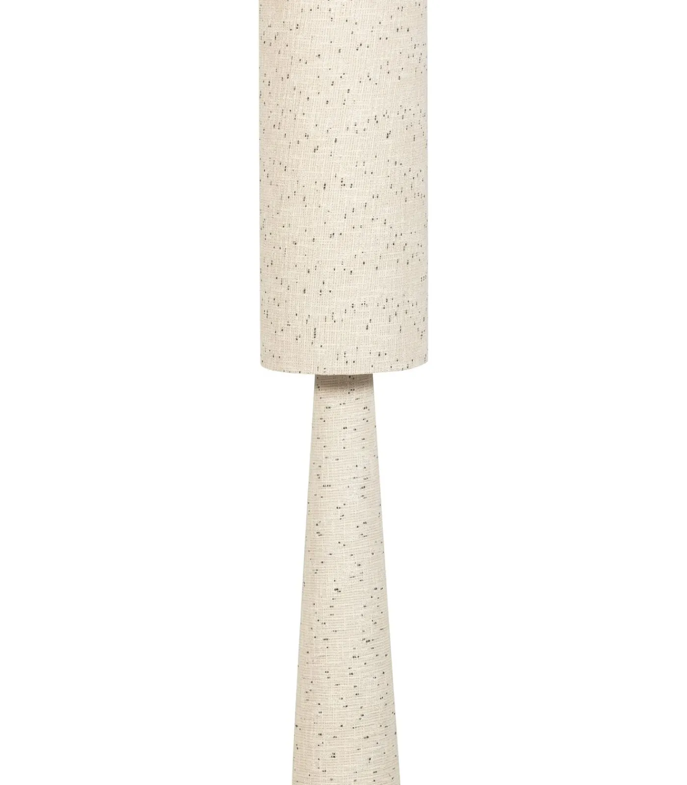 WOOOD Loft Vloerlamp - Metaal/Bouclé - Naturel Met Stippen 130xØ30 cm