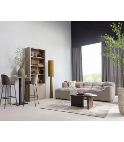 WOOOD Loft Vloerlamp XL - Metaal/Bouclé - Tapenade 187xØ35 cm