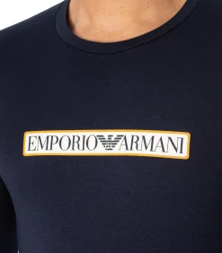 Lounge Box-Logo Met Lange Mouwen T-Shirt Heren Tops & Shirts