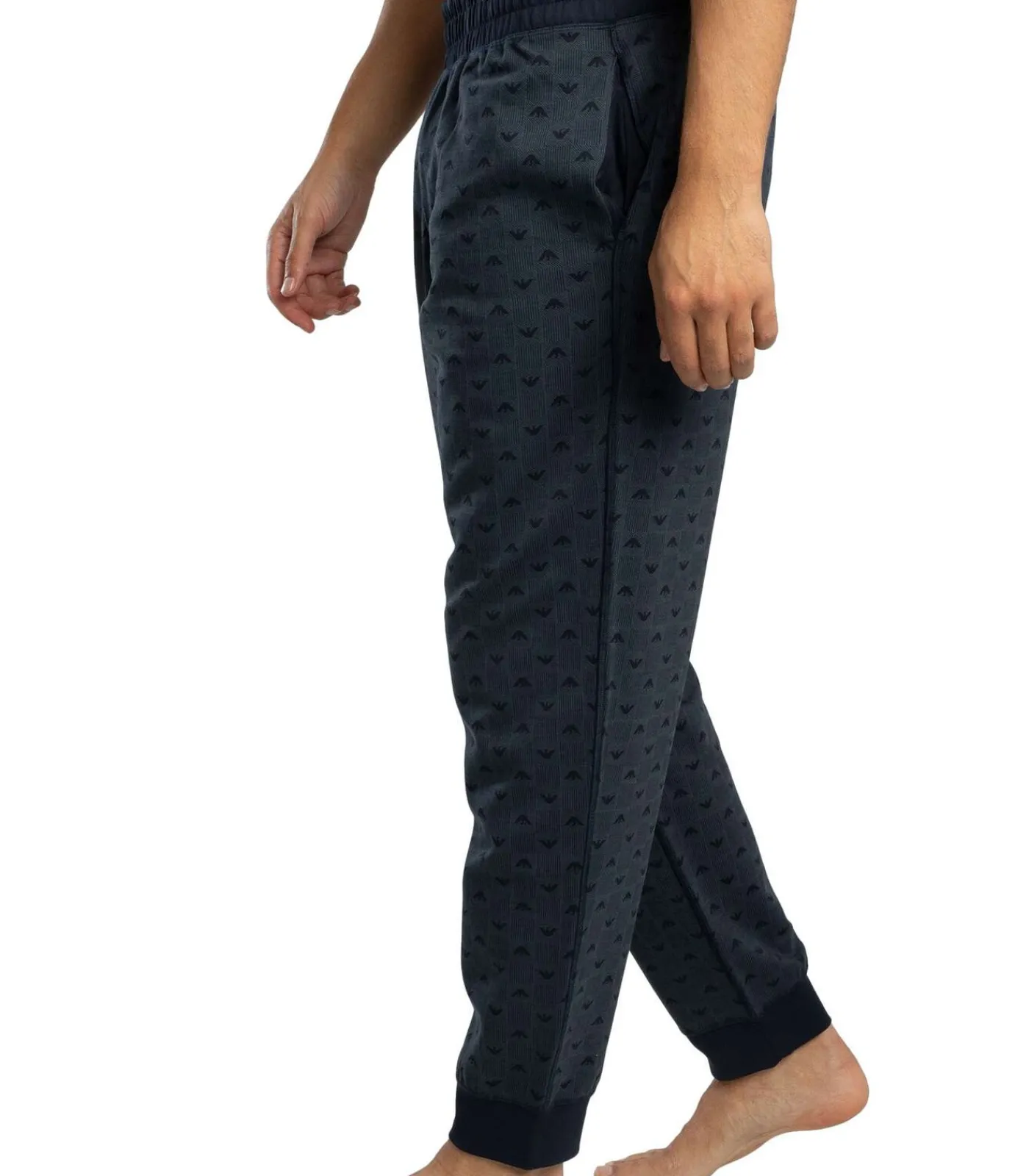 Heren Emporio Armani Lounge Logo Patroon Joggingbroek