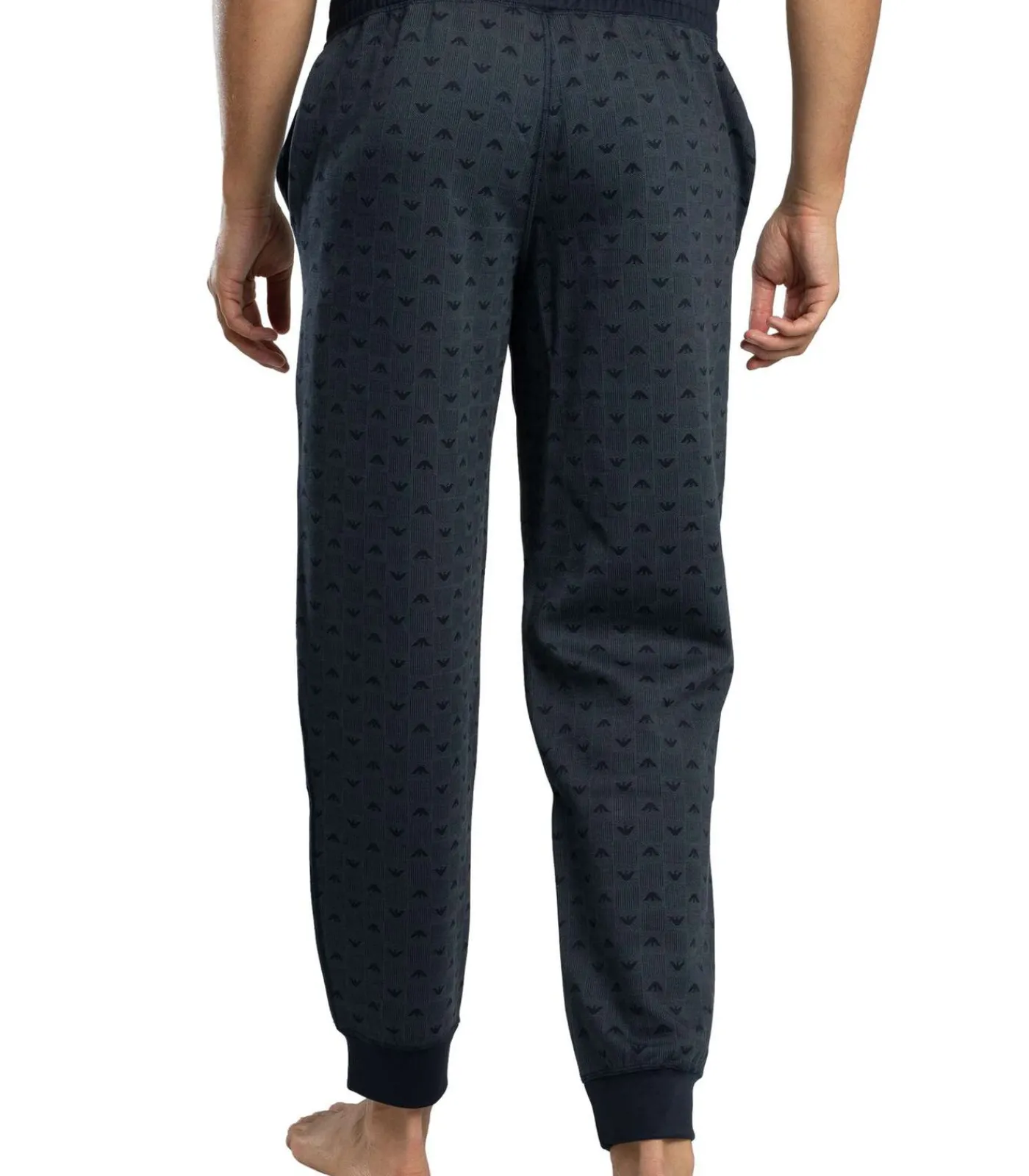 Heren Emporio Armani Lounge Logo Patroon Joggingbroek
