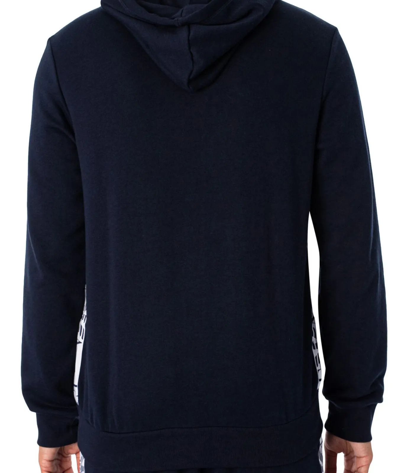 Heren Emporio Armani Lounge-Hoodie Met Rits En Logo Op De Borst