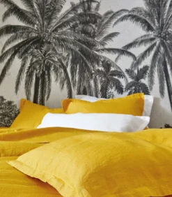 Blanc des Vosges LOUXOR Curry - Laken linnen Stonewashed