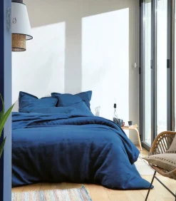 Blanc des Vosges LOUXOR Marine - Laken linnen Stonewashed