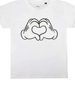 Kinderen Disney LOVE HANDS - T-shirt - Wit