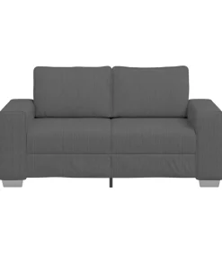 vidaXL Loveseat bank 120 cm corduroy stof donkergrijs