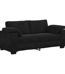 vidaXL Loveseat bank 140 cm fluweel zwart