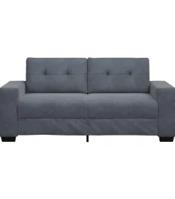 Hot Loveseat bank 140 cm fluweel donkergrijs Zetels