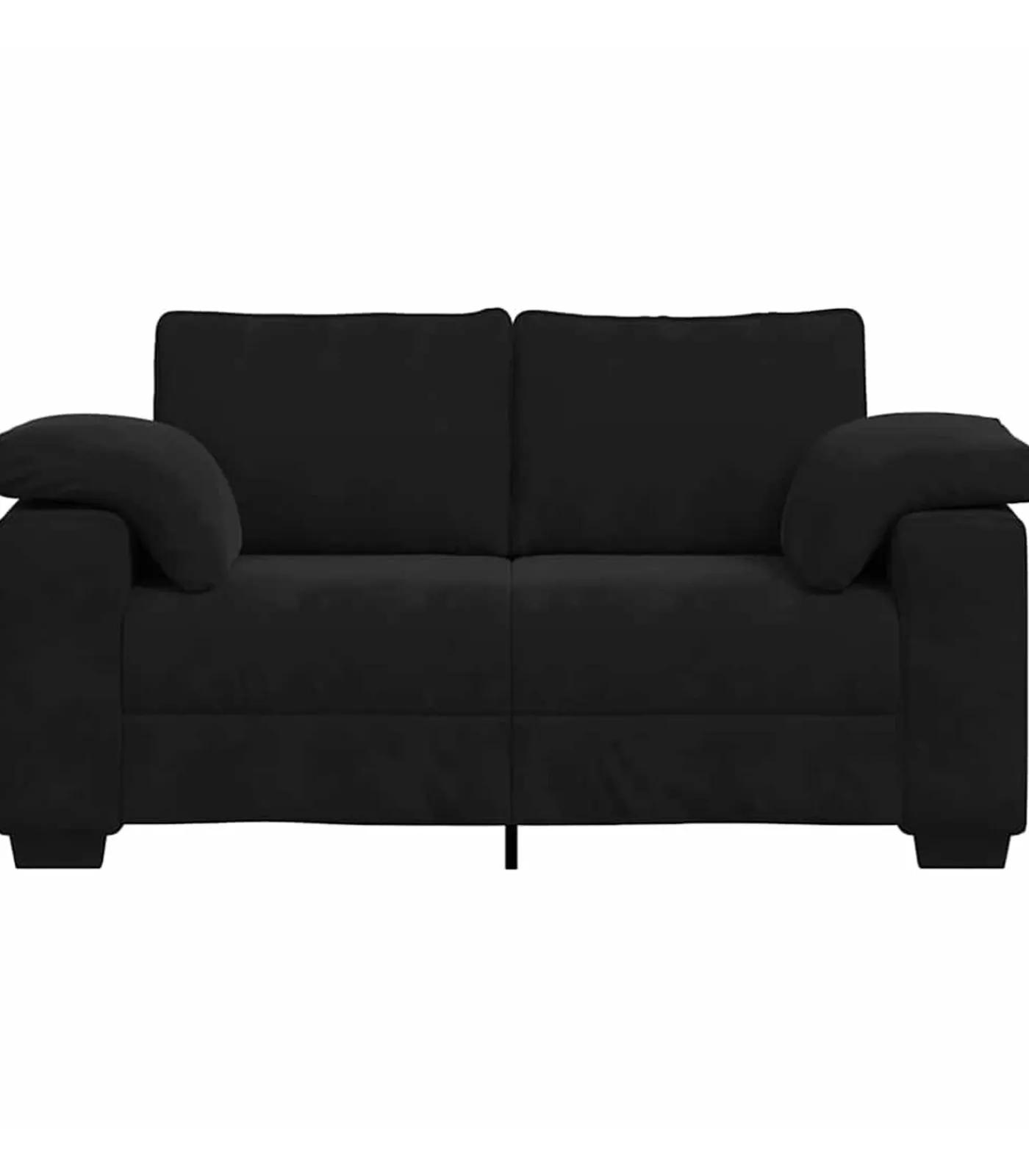 vidaXL Loveseat bank 120 cm fluweel zwart