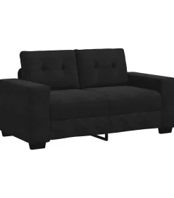 vidaXL Loveseat bank 120 cm fluweel zwart