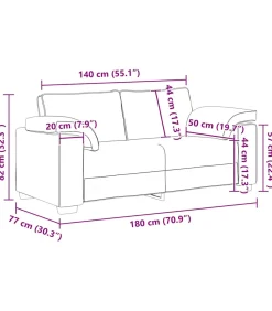 vidaXL Loveseat bank 140 cm fluweel lichtgrijs