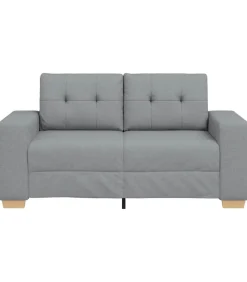 vidaXL Loveseat bank 120 cm stof lichtgrijs
