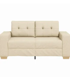 Outlet Loveseat met kussen Crème Stof Zetels