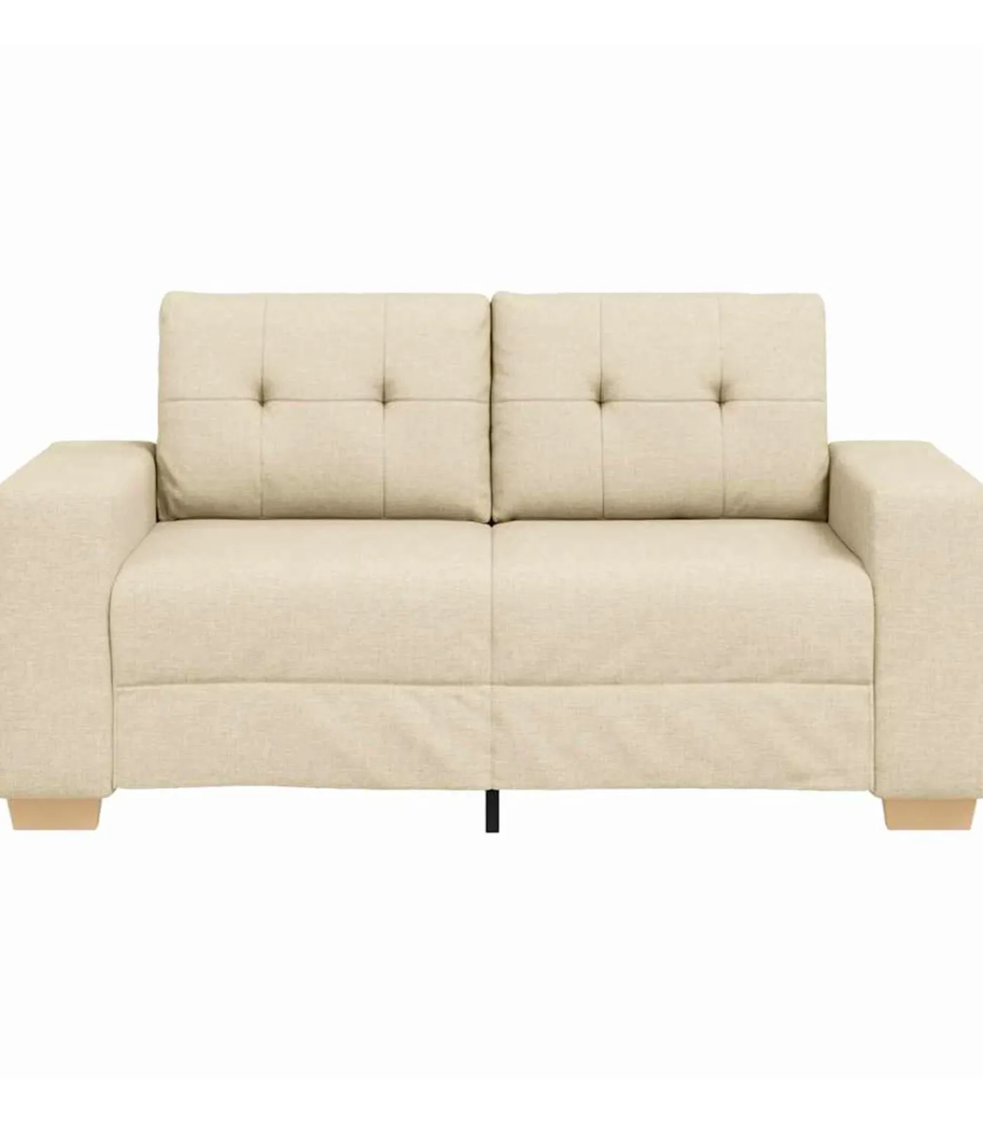 Outlet Loveseat met kussen Crème Stof Zetels