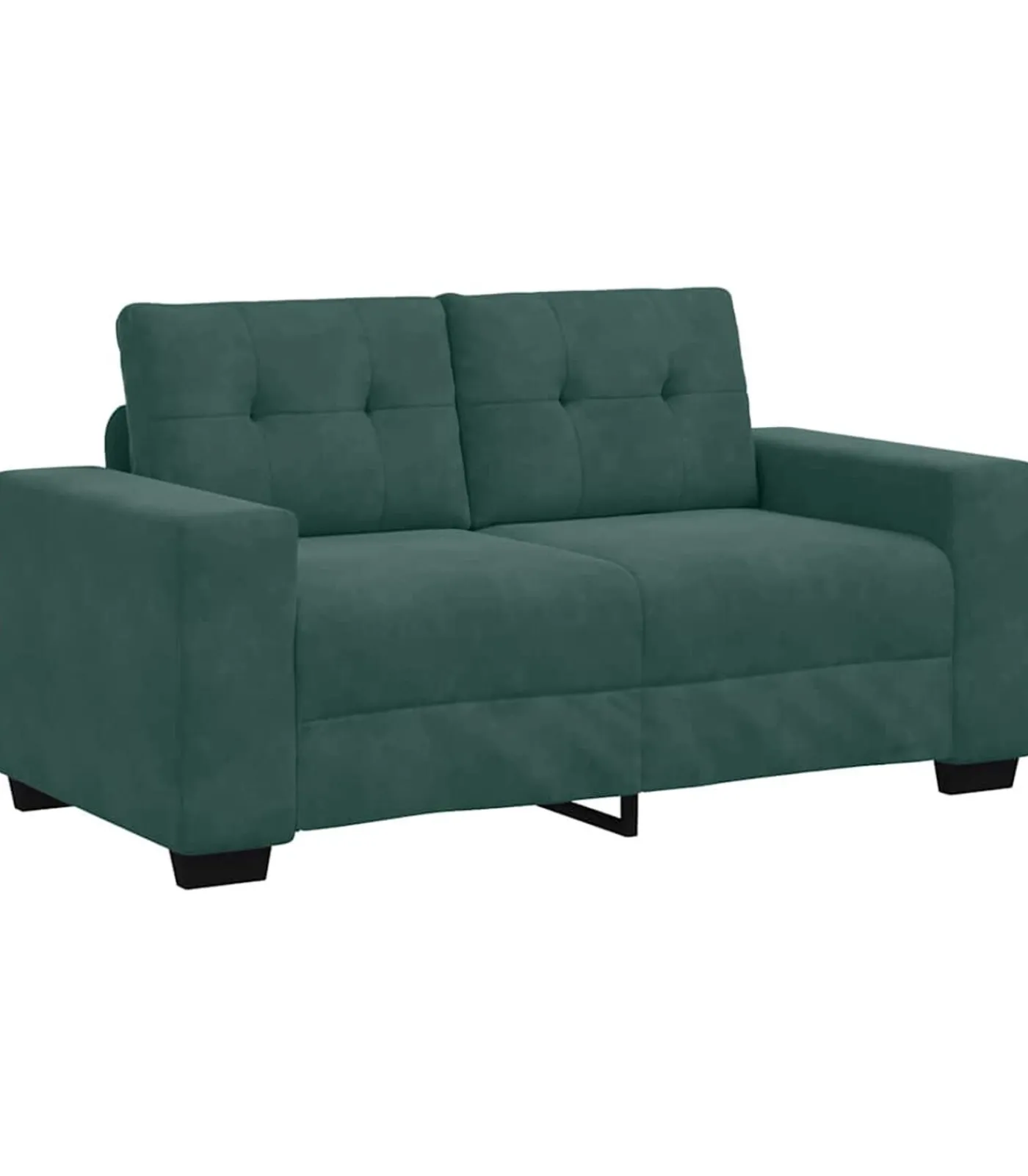 Hot Loveseat met kussen Donkergroen Fluweel Zetels