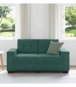Hot Loveseat met kussen Donkergroen Fluweel Zetels