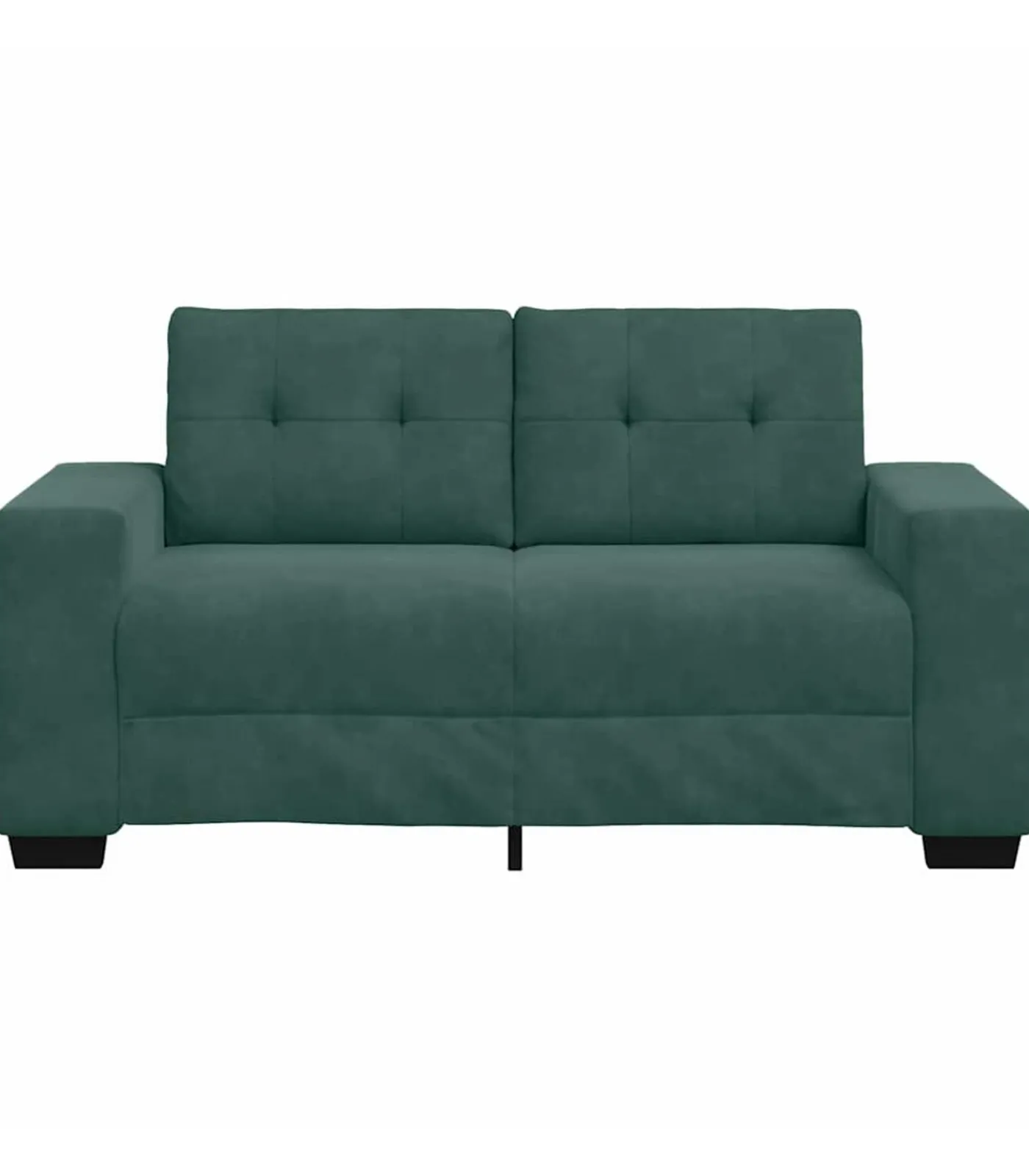 Hot Loveseat met kussen Donkergroen Fluweel Zetels