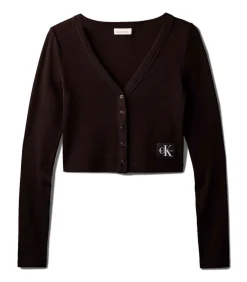 DAMES Calvin Klein Jeans Ls Woven Label 2X2 C