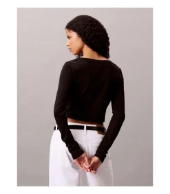 DAMES Calvin Klein Jeans Ls Woven Label 2X2 C